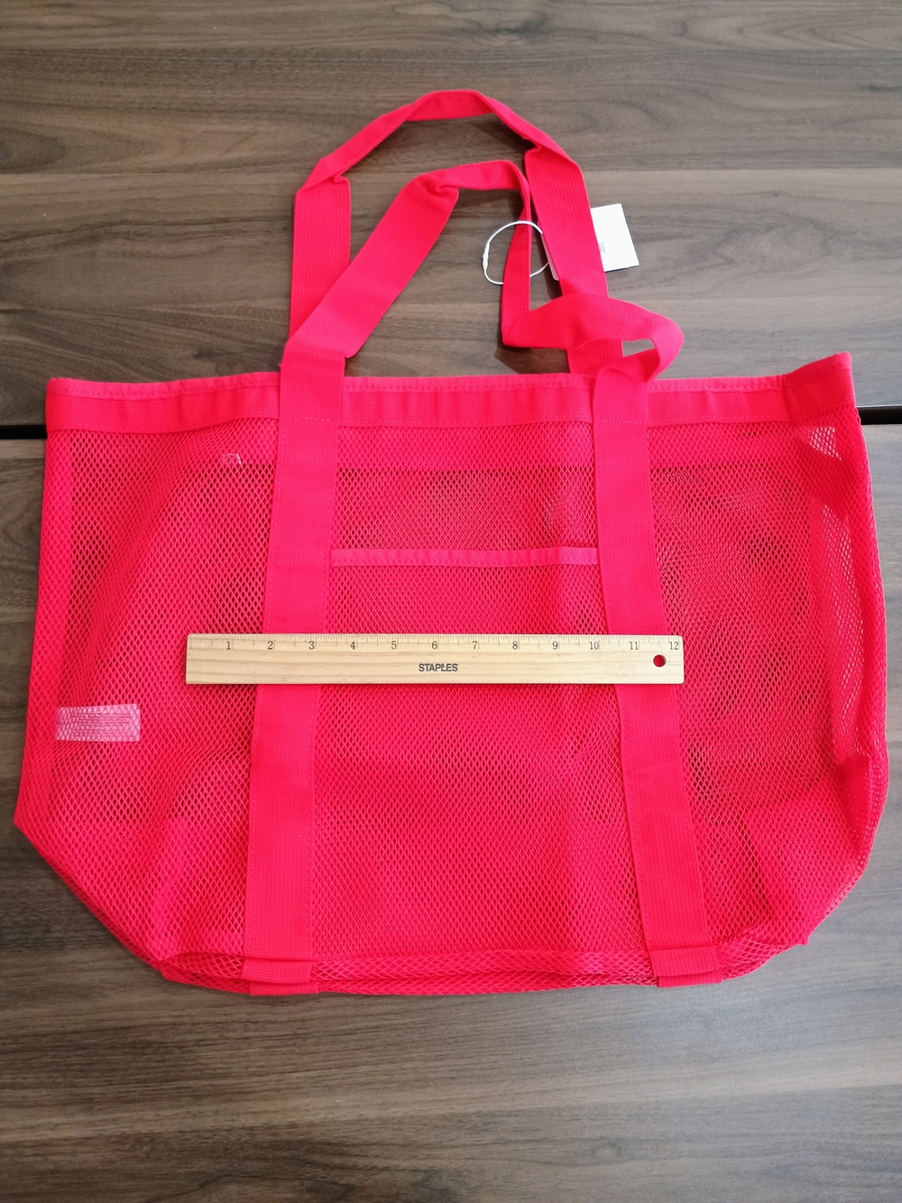 Primark Red Mesh Tote Bag - Picture 8 of 8